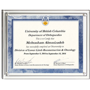 Magnetic Clear on Clear Acrylic Certificate Frame (10 1/4" x 12 1/4")